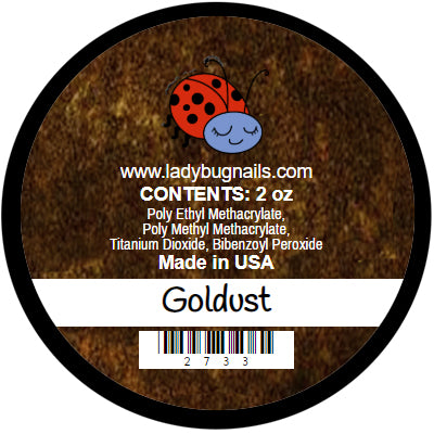 Lady Bug Nails Acrylic (GOLDUST) .25 oz