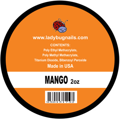 Lady Bug Nails Acrylic (MANGO) .25 oz