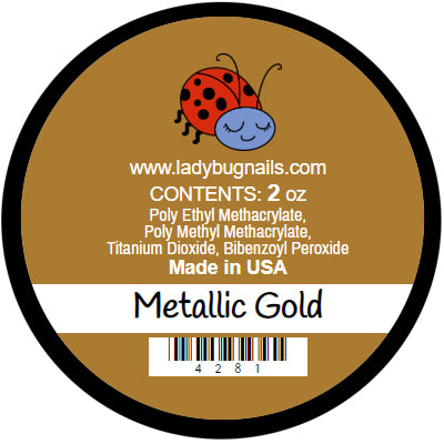 Lady bug acrylic (Metallic Gold) .25