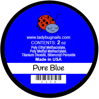 Lady bug nails acrylic (Pure Blue) .25 oz