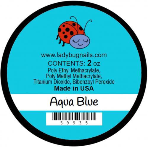 Lady Bug Nails Acrylic (AQUA BLUE) .25 oz