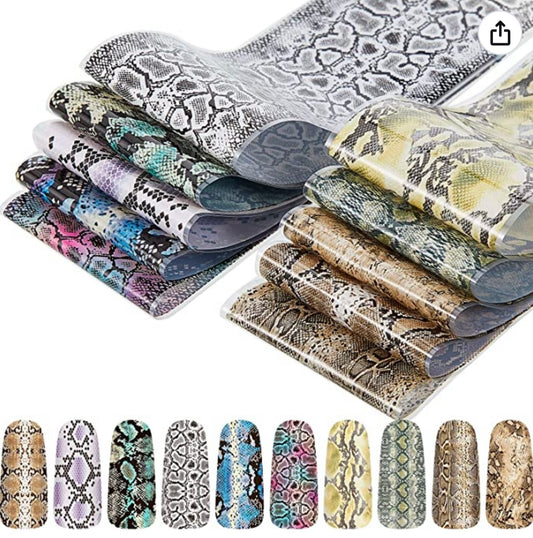 Transfer foil Snake Print