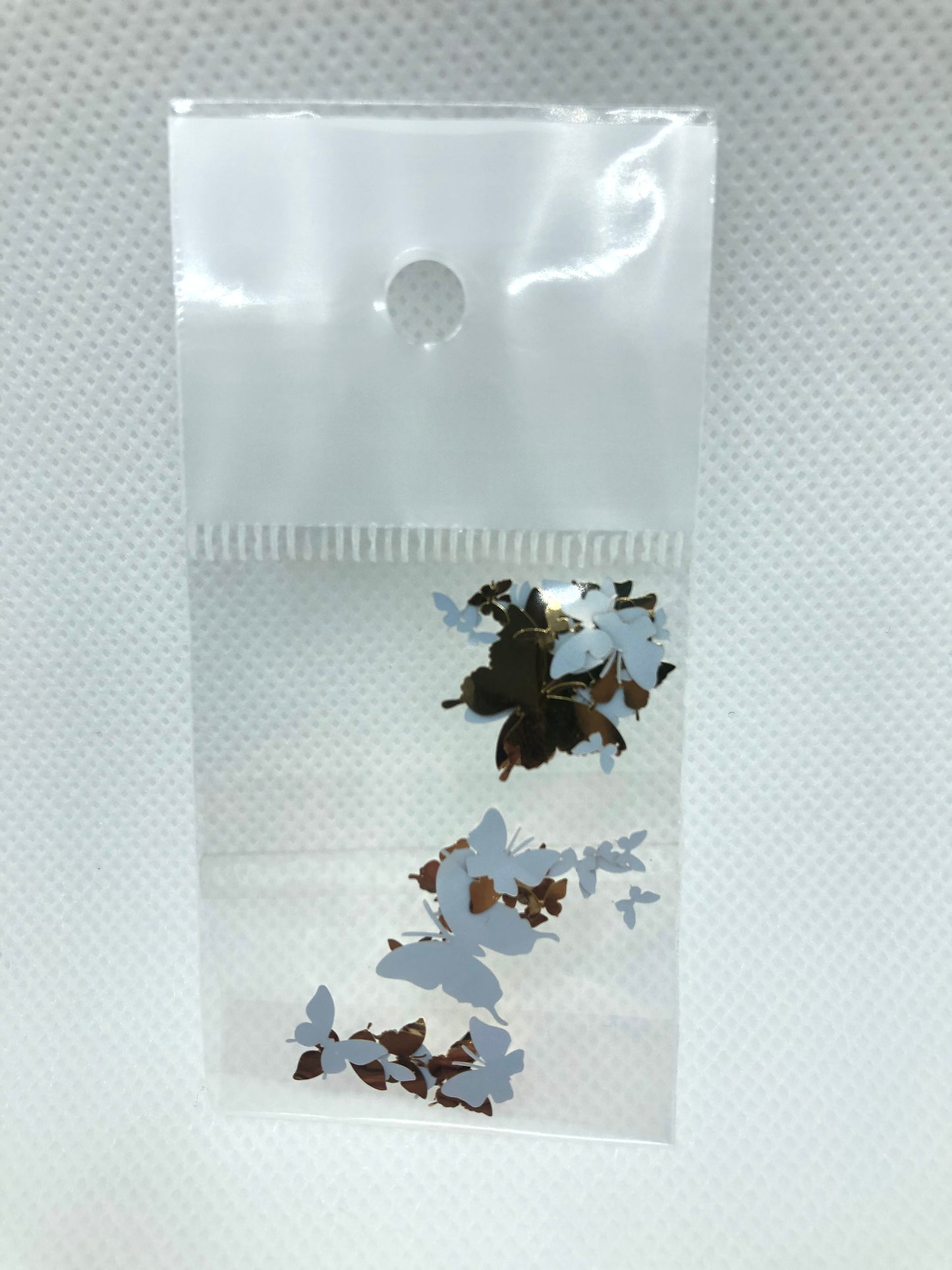 Gold butterfly nail decal