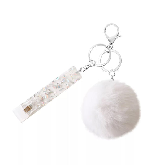 Credit card holder key chain