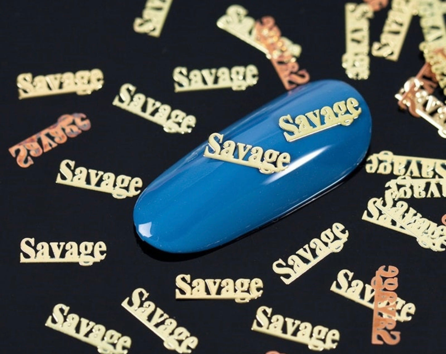 SAVAGE Metal Nail Decal