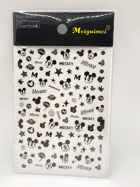 Black mouse stickers