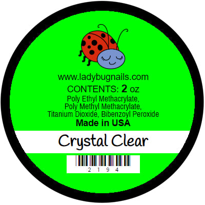 Crystal clear acrylic 8 oz.